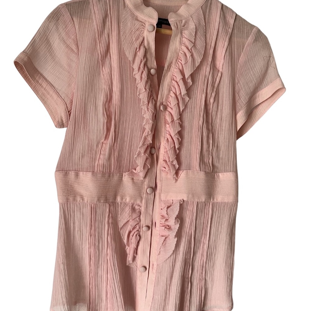 Alvin Valley 100% cotton crinkle blouse size 4